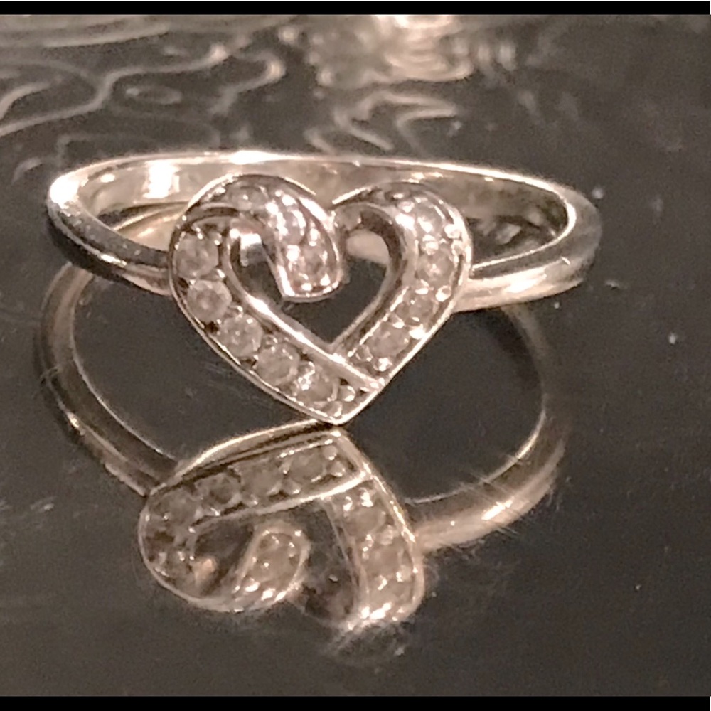 ‼️SOLD‼️ 💗 925 Silver Heart Ring 💗